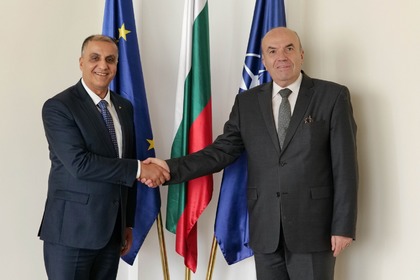 Minister Nikolay Milkov received the ambassador of Palestine to our country, Dr. Ahmed Al Madbouh